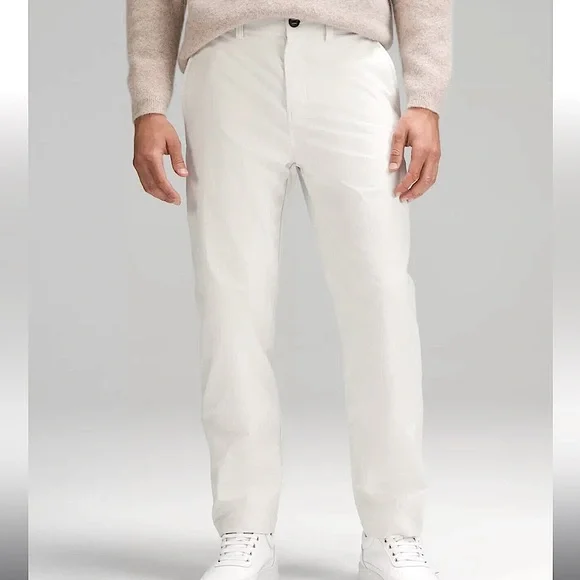 lulu-lemon Mens Relaxed-Tapered Smooth Twill Trouser - 36 - Picture 1 of 5